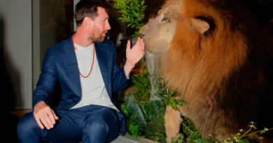 Messi visitó un refugio de animales en India