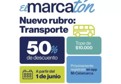 Comenzó el registro para Marcatón Transporte en la app Mi Catamarca
