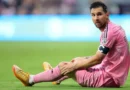 Messi sufrió una distensión 