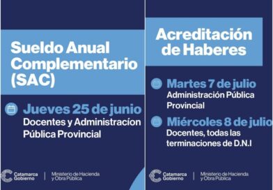 Fecha confirmada para el pago del aguinaldo y acreditación de haberes de junio