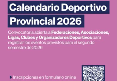 Convocatoria abierta para el Calendario Deportivo Provincial 2026
