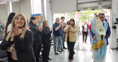 La imagen peregrina de la Virgen inició sus visitas